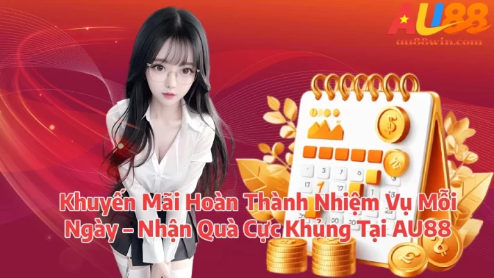 au88nhiemvungayquatanghot AU88 Đăng Ký Nhận Ưu Đãi Và Khám Phá Giải Trí Trực Tuyến Khuyến Mãi Hoàn Thành Nhiệm Vụ Mỗi Ngày Nhận Quà Cực Khủng Tại AU88